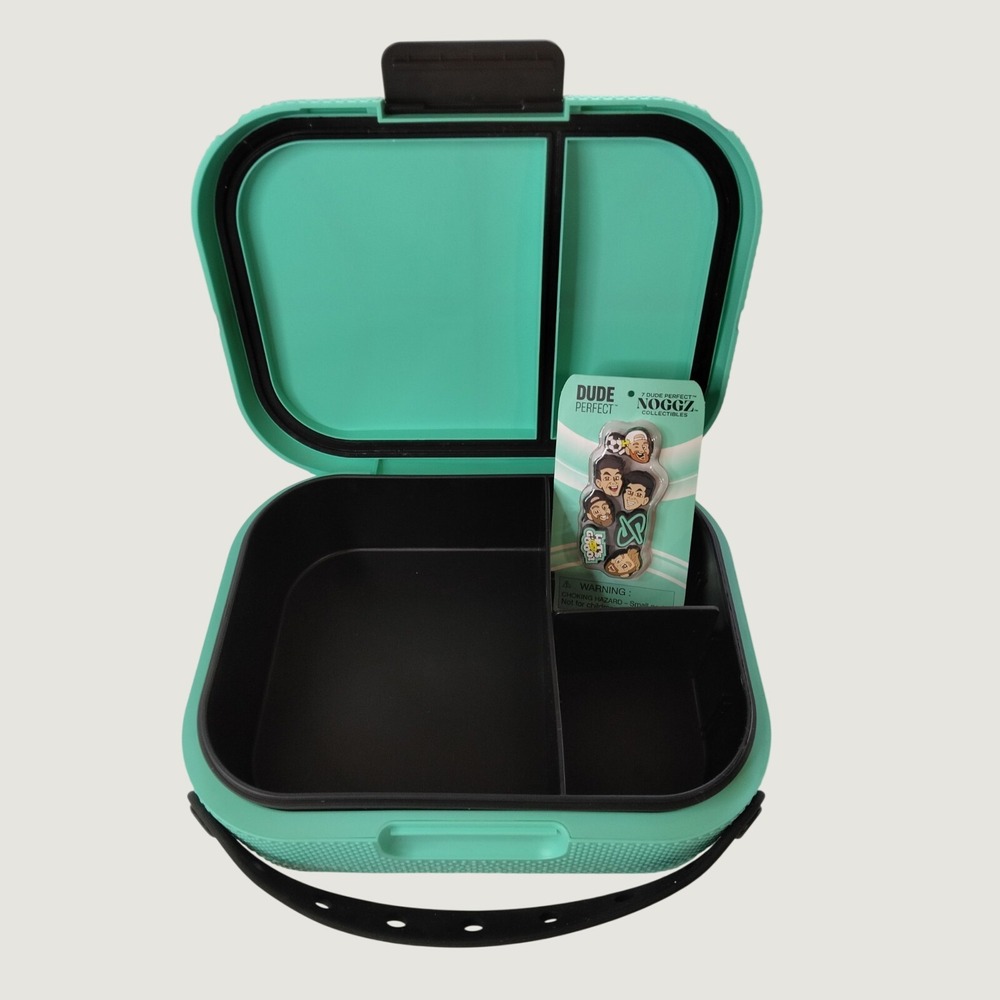 Dude Perfect Lunch Box Mint Green Basketball Noggz Collectible Bento Travel Case